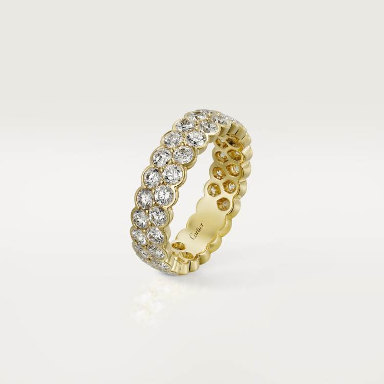 Broderie de Cartier结婚戒指 18K黄金