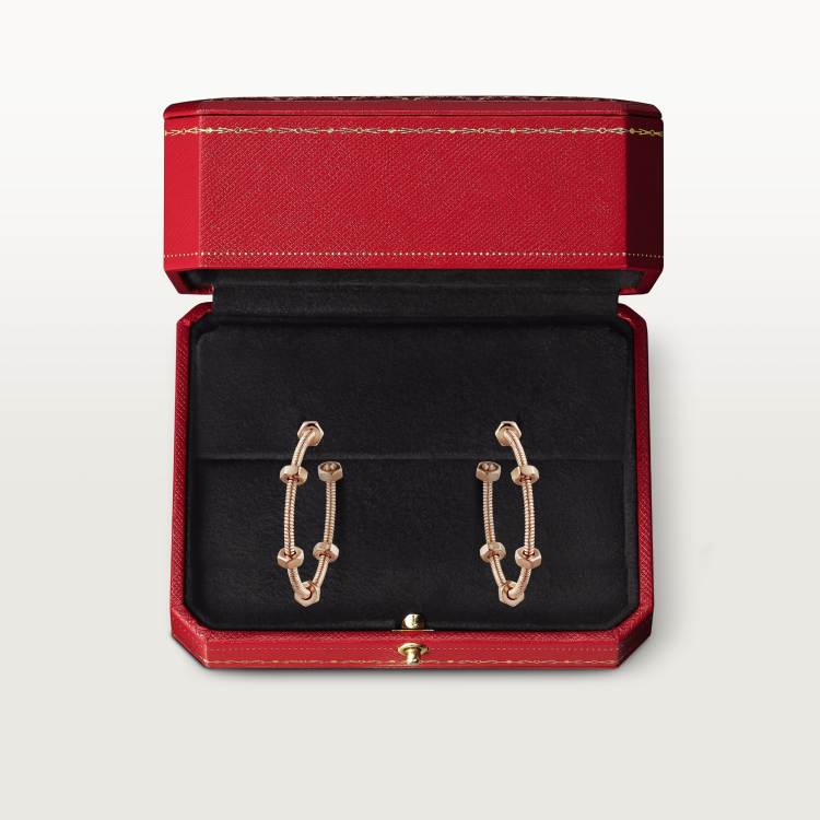 Ecrou de Cartier耳环 18K玫瑰金