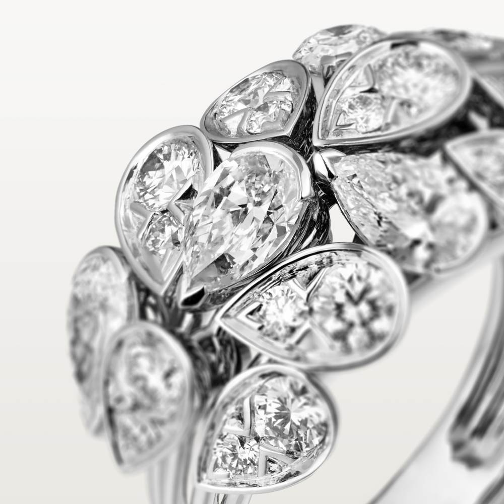 Pluie de Cartier戒指 18K白金