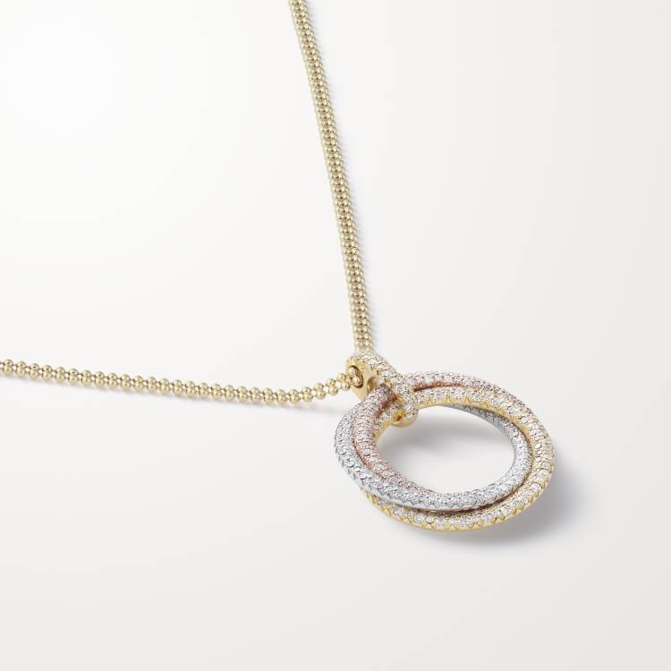 trinity项链 18k白金,18k黄金,18k玫瑰金