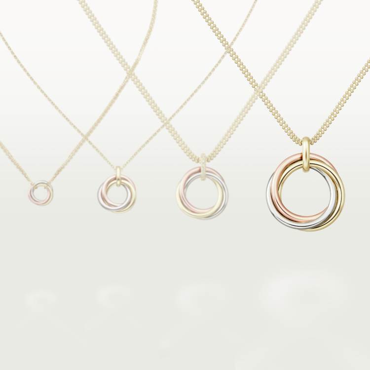 trinity项链 18k白金,18k黄金,18k玫瑰金