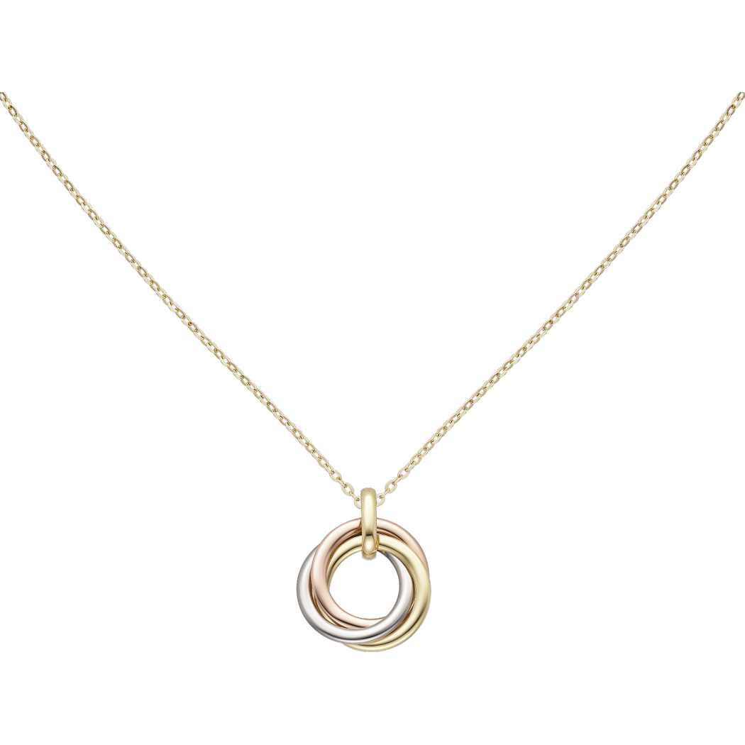 trinity项链 18k白金,18k黄金,18k玫瑰金