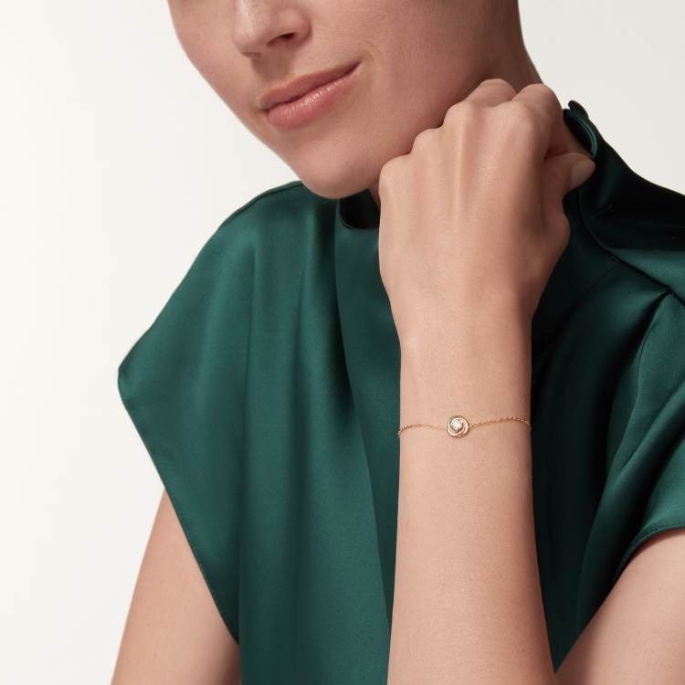 trinity手镯 18k白金,18k黄金,18k玫瑰金