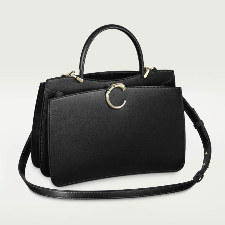 Panthère C系列小号款手袋 黑色 小牛皮