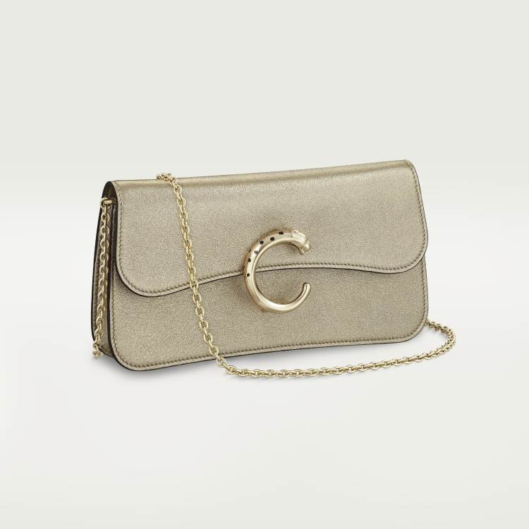 Panthère C 系列迷你款手袋 金色 小牛皮