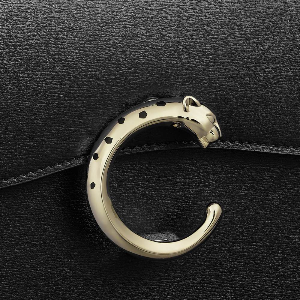 Panthère C 系列迷你款手袋 黑色 小牛皮