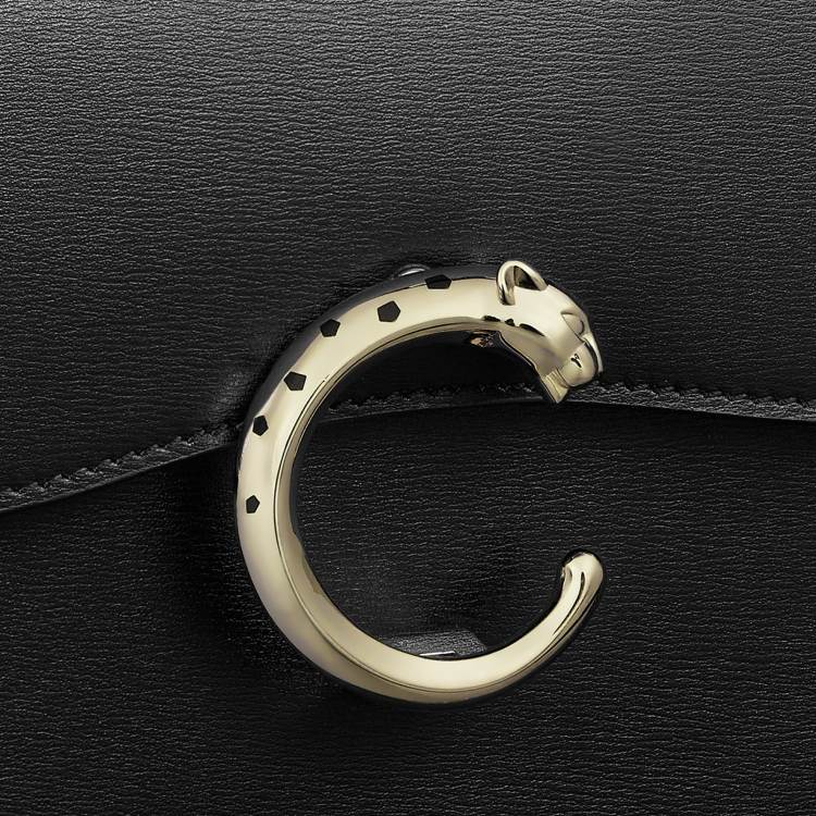 Panthère C 系列迷你款手袋 黑色 小牛皮