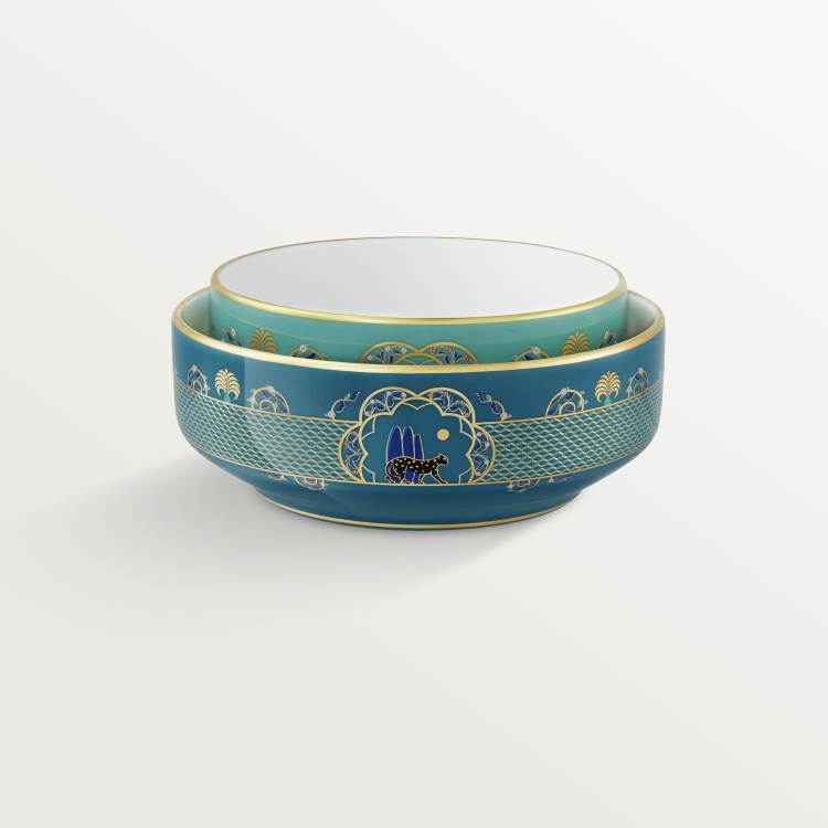 Panthère de Cartier卡地亚猎豹瓷碗两件套