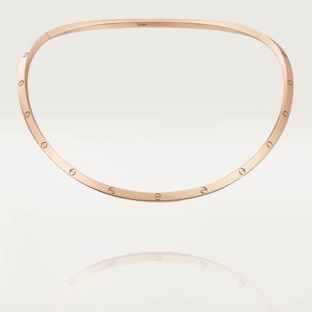 LOVE颈圈项链 18K玫瑰金