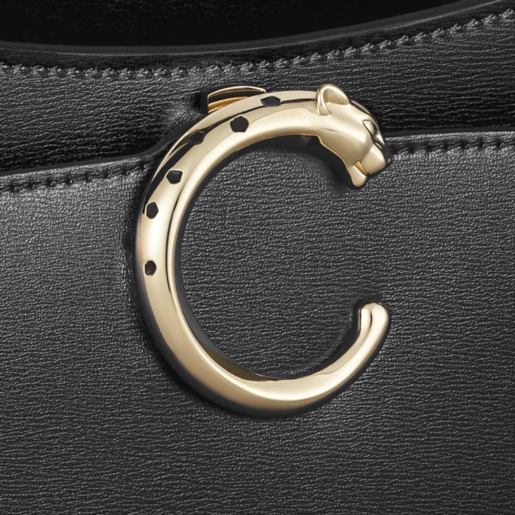 Panthère C系列小号款手袋 黑色 小牛皮