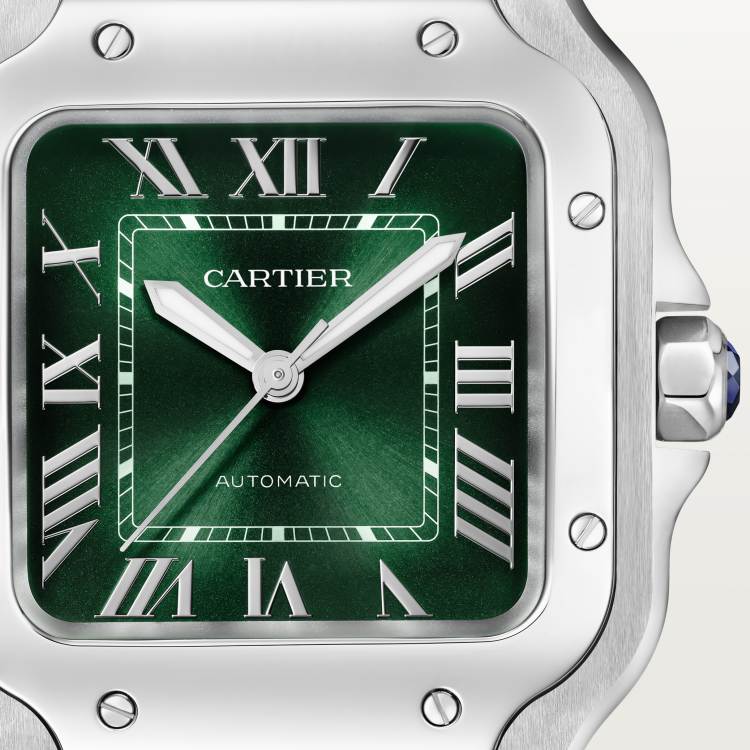 Santos de Cartier腕表 中号款 精钢 自动上链