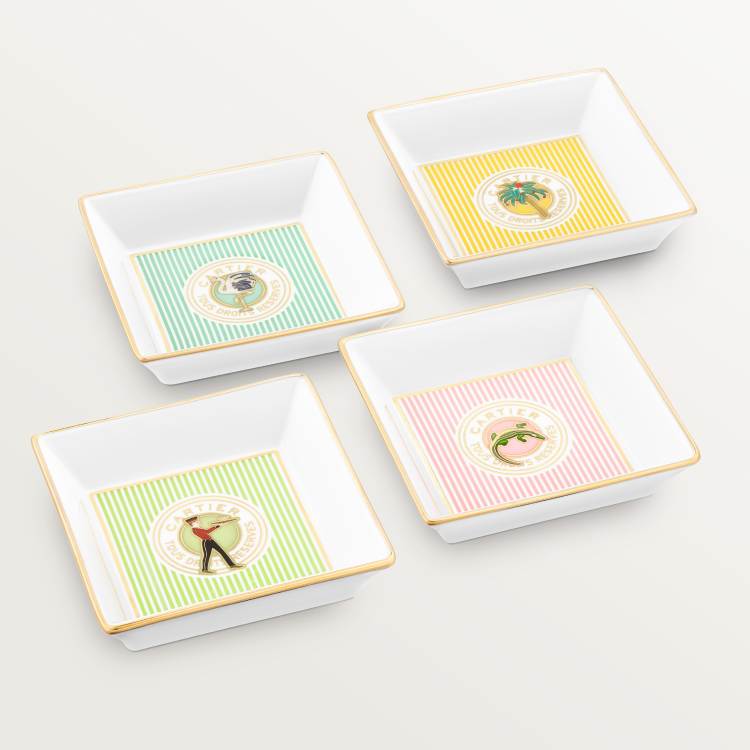 Cartier Characters饰品托盘四件套，小号款