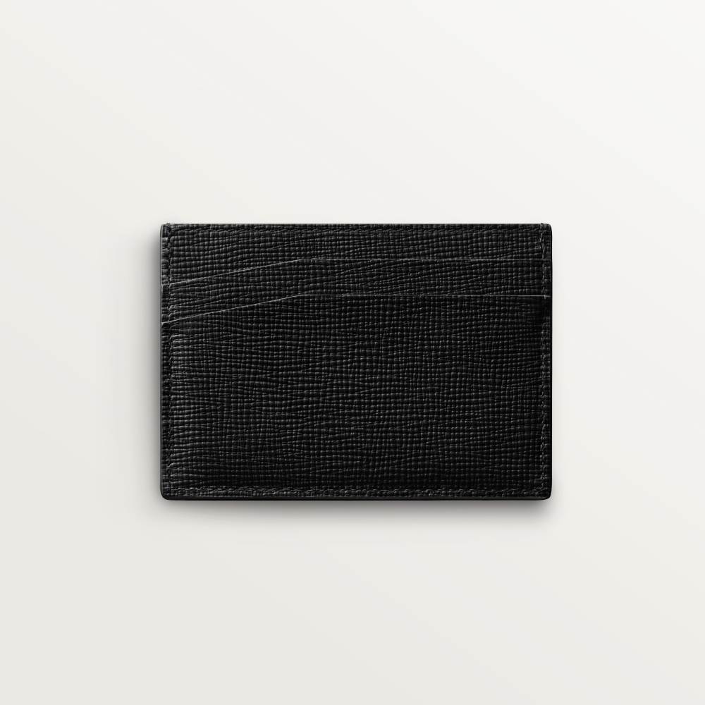 Cartier Losange系列双层卡片夹 黑色 小牛皮