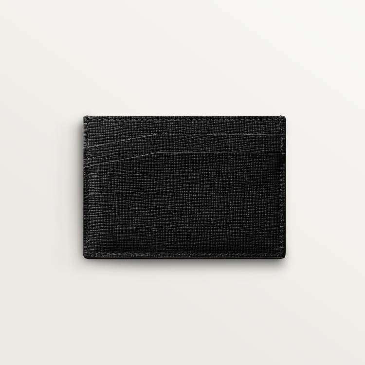 Cartier Losange系列双层卡片夹 黑色 小牛皮