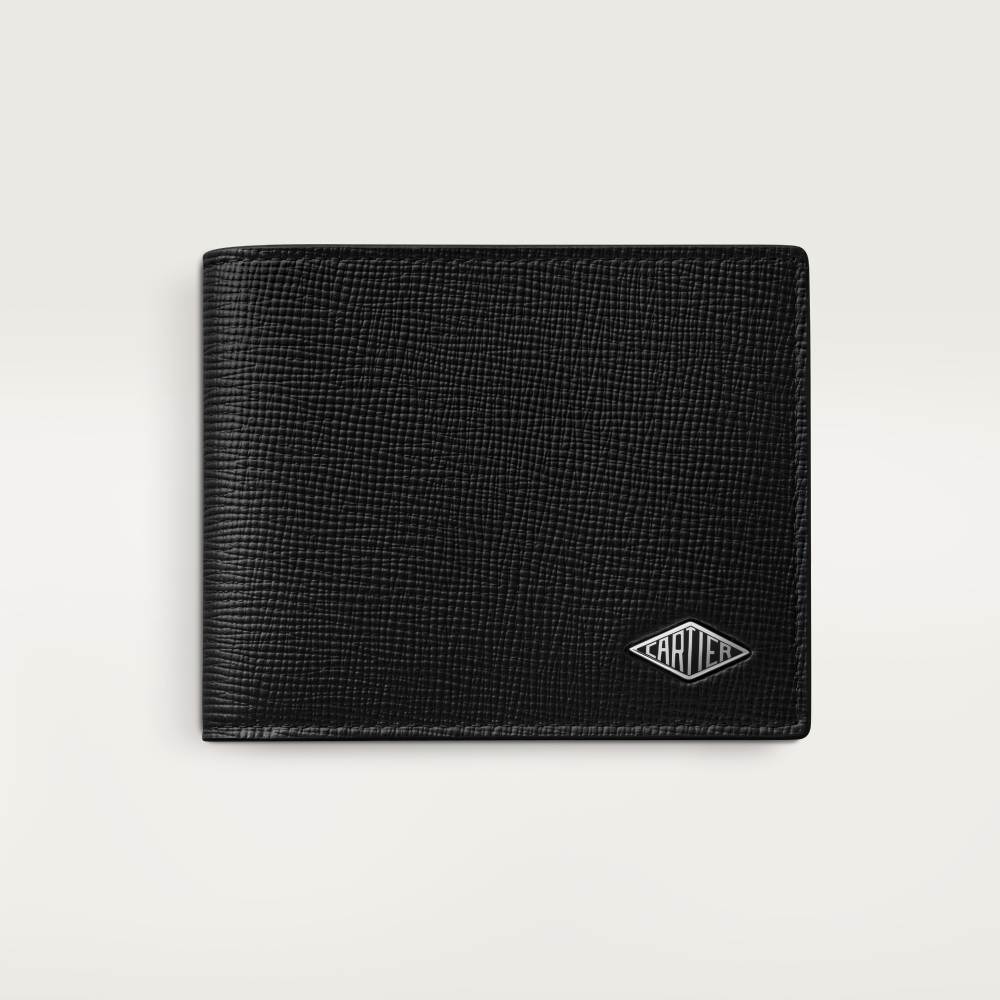 Cartier Losange系列小皮具，卡片夹 黑色 小牛皮