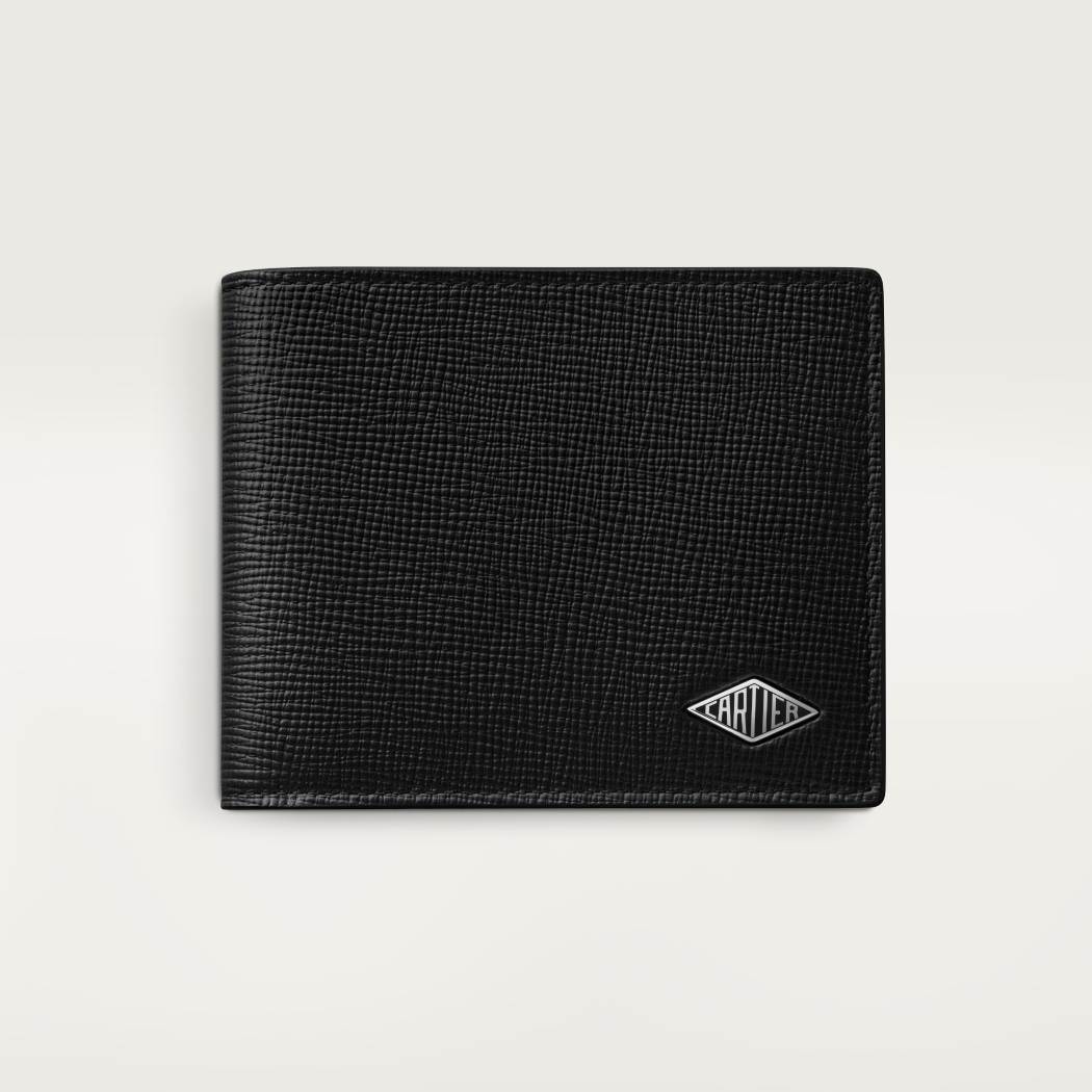 Cartier Losange系列小皮具，卡片夹 黑色 小牛皮