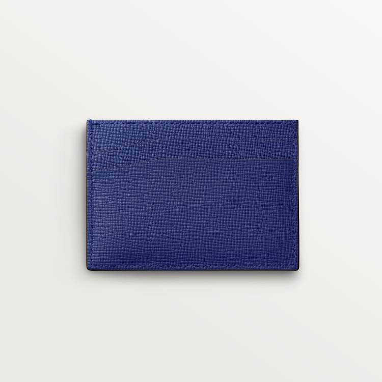 Cartier Losange系列双层卡片夹  蓝色 小牛皮