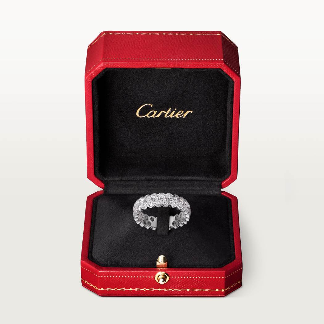 Broderie de Cartier结婚戒指 18K白金