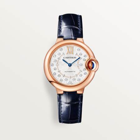 Ballon Bleu de Cartier卡地亚蓝气球腕表 33毫米 18K玫瑰金 自动上链