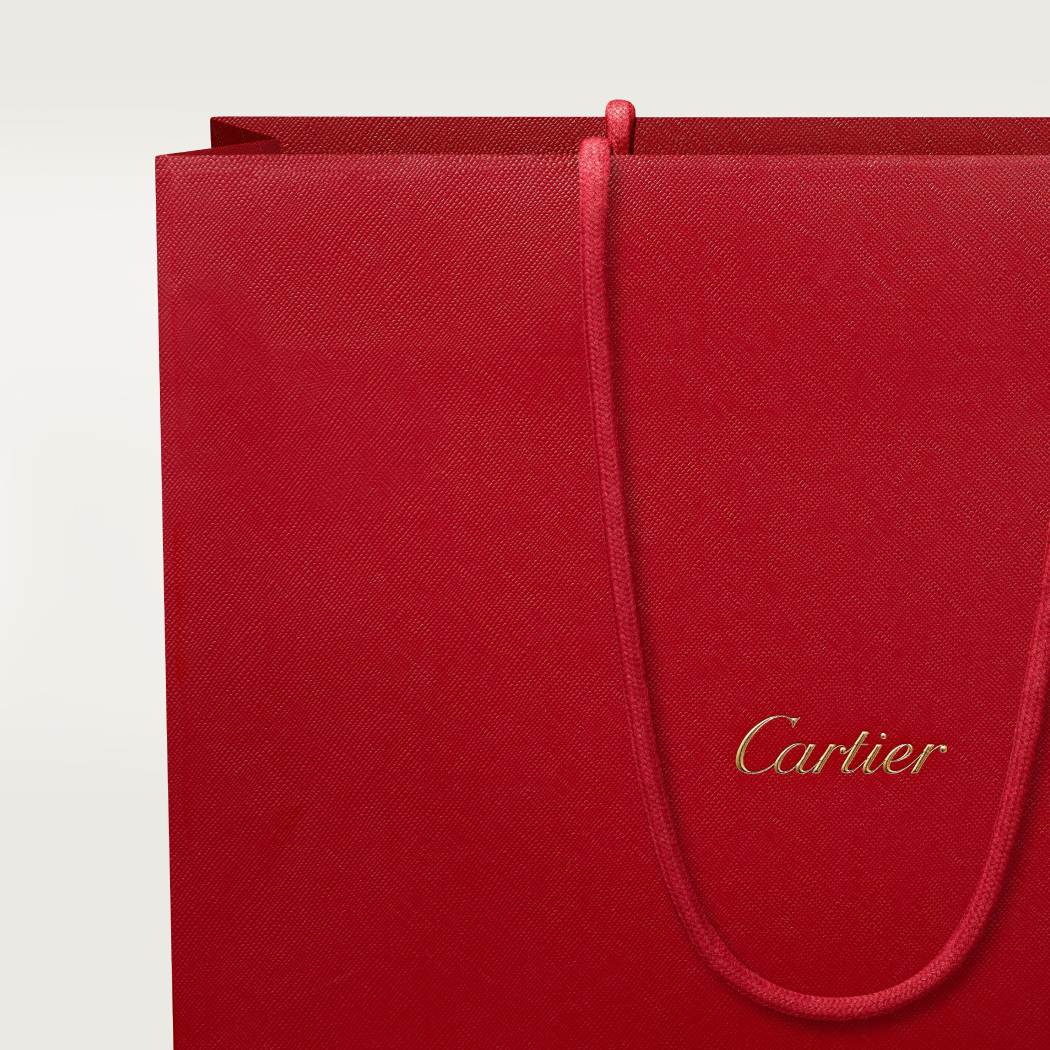 C de Cartier肩背包，迷你款 黑色 小牛皮