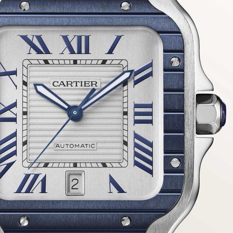 Santos de Cartier腕表 大号 精钢 自动上链