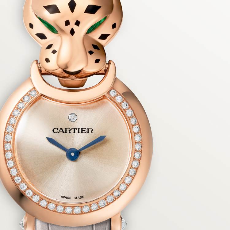 La Panthère de Cartier 腕表 中号款 18K玫瑰金 石英