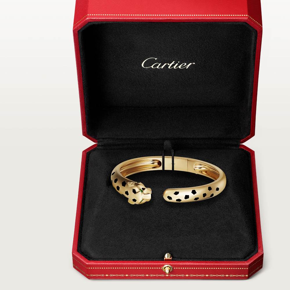 Panthère de Cartier卡地亚猎豹手镯，中号款 18K黄金