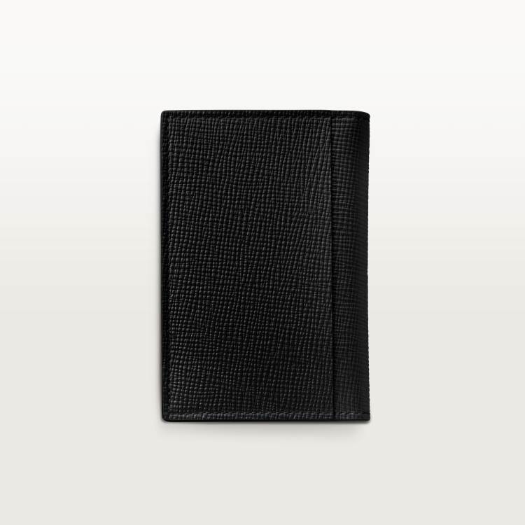 4信用卡皮夹，Cartier Losange系列 黑色 小牛皮