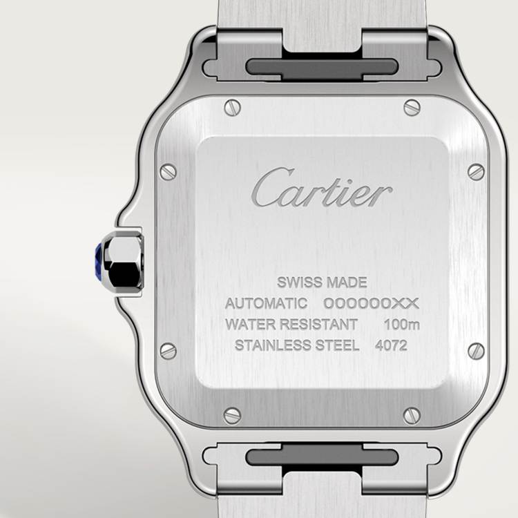 Santos de Cartier腕表 大号款 精钢 - 黑色ADLC碳镀层（非晶体类金刚石碳镀层）精钢 自动上链