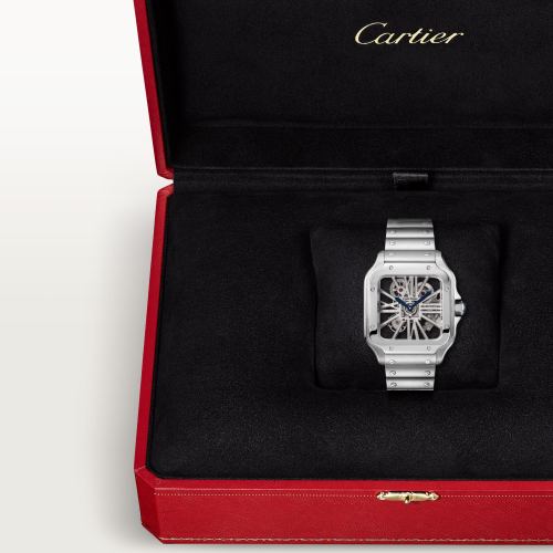 Santos de Cartier镂空腕表