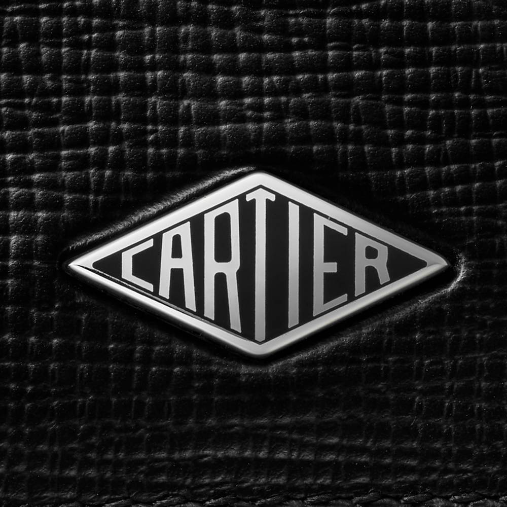 Cartier Losange系列双层卡片夹 黑色 小牛皮