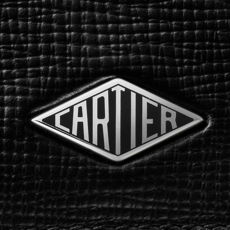 Cartier Losange系列双层卡片夹 黑色 小牛皮