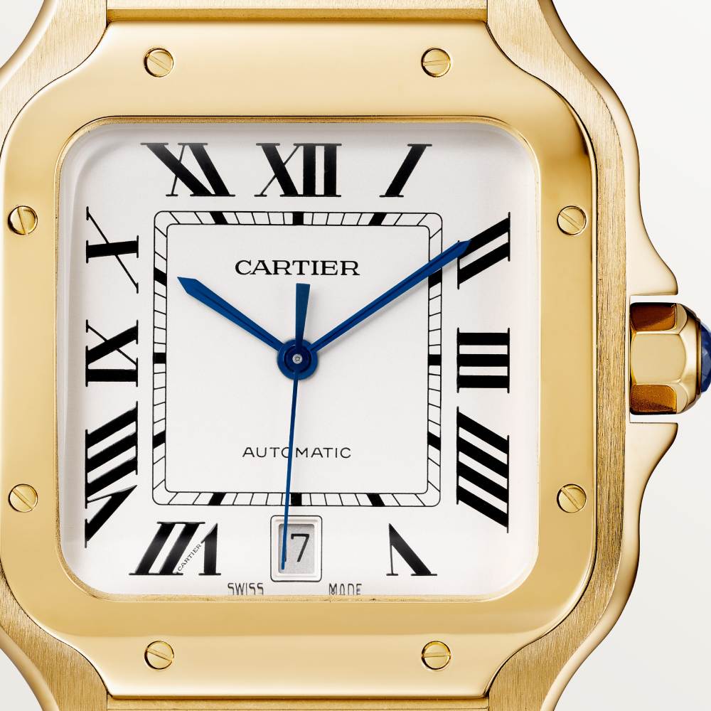 Santos de Cartier腕表 大号 18K黄金 自动上链