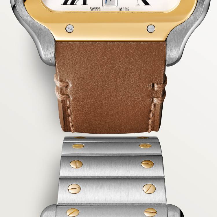 Santos de Cartier腕表 大号 K金 - 精钢色 自动上链