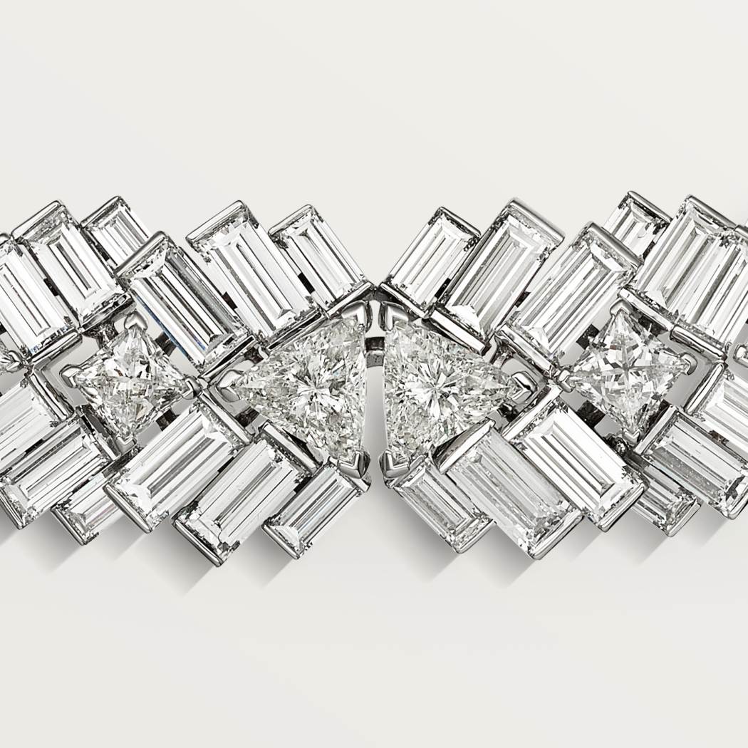 Reflection de Cartier项链，镶嵌钻石 18K白金