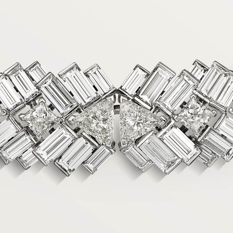 Reflection de Cartier项链，镶嵌钻石 18K白金