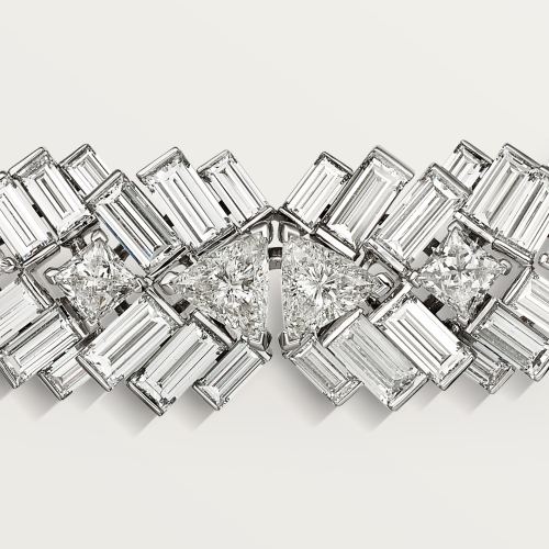 Reflection de Cartier项链，镶嵌钻石