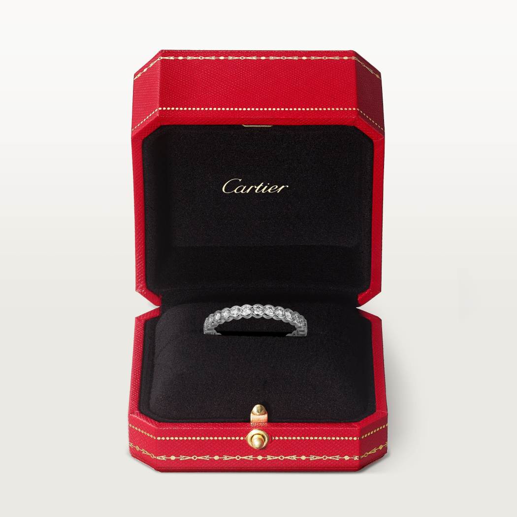 Broderie de Cartier结婚戒指 18K白金