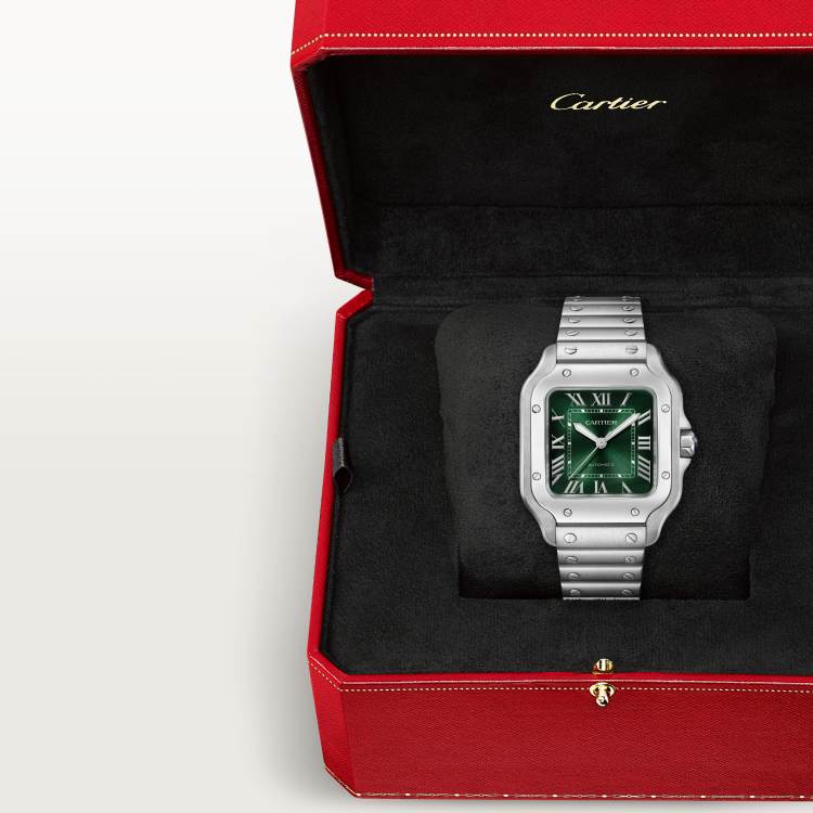 Santos de Cartier腕表 中号款 精钢 自动上链