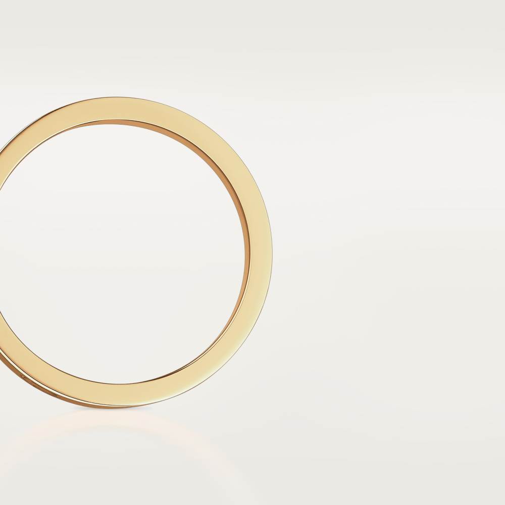 LOVE戒指，小号款，镶嵌1颗钻石 18K黄金