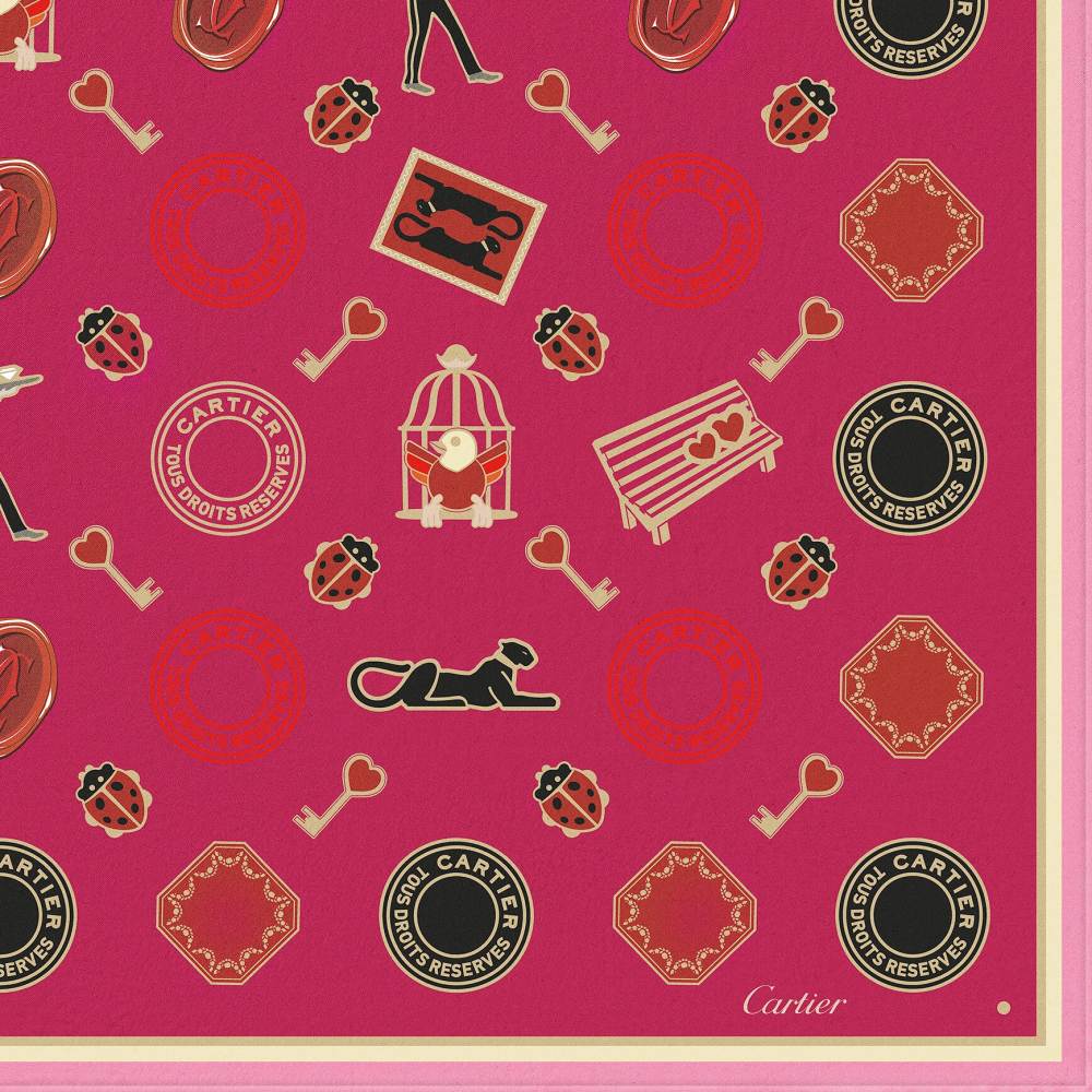 Diabolo de Cartier方巾 90