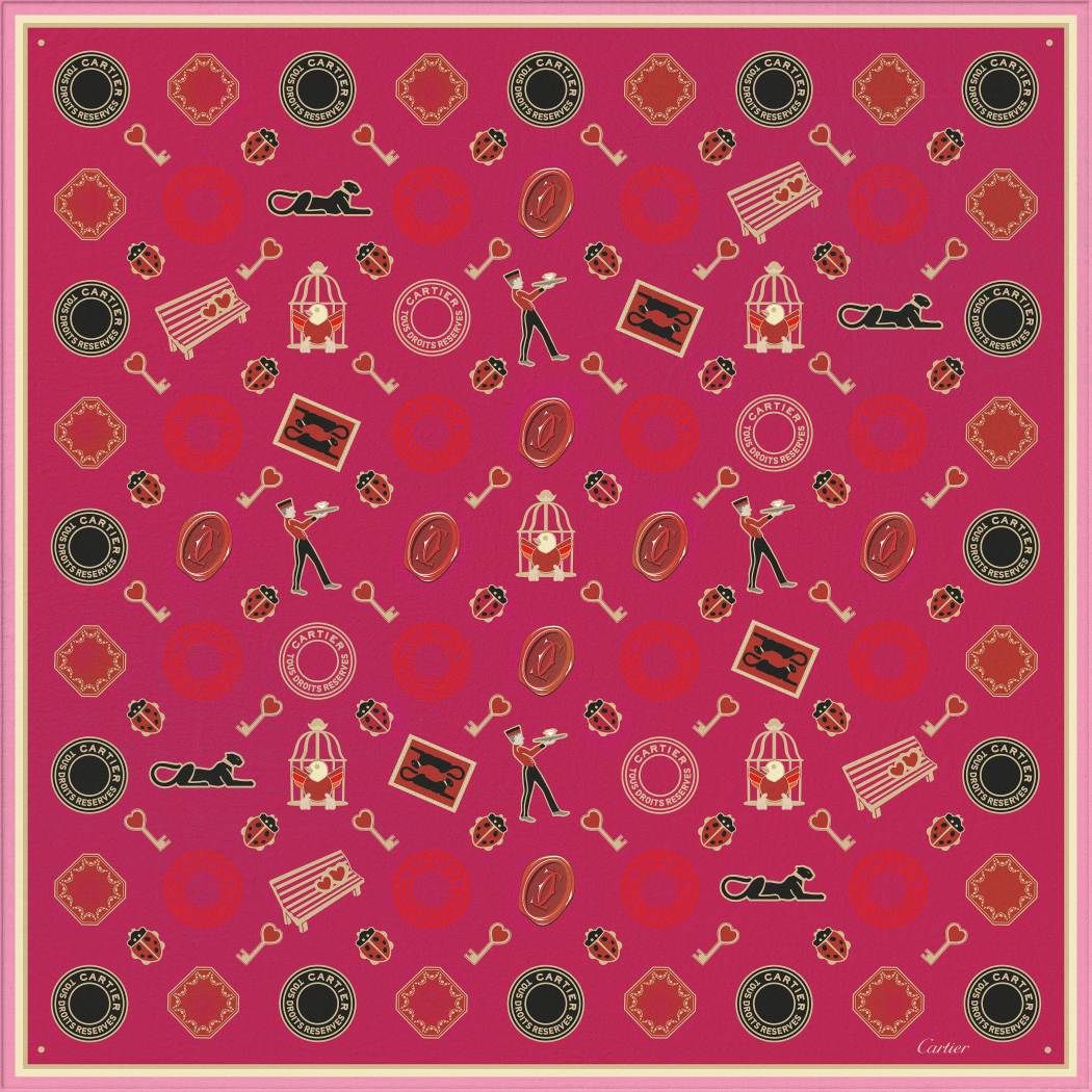 Diabolo de Cartier方巾 90