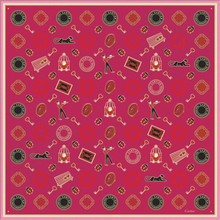 Diabolo de Cartier方巾 90