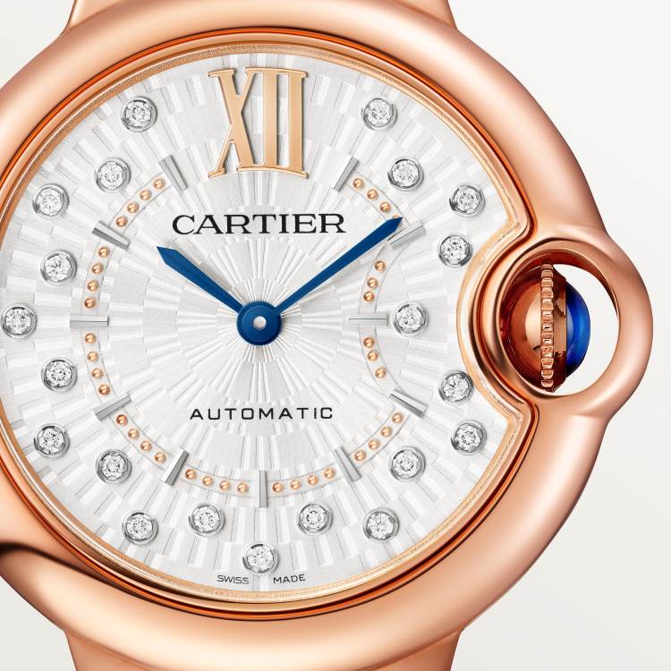 Ballon Bleu de Cartier卡地亚蓝气球腕表 33毫米 18K玫瑰金 自动上链