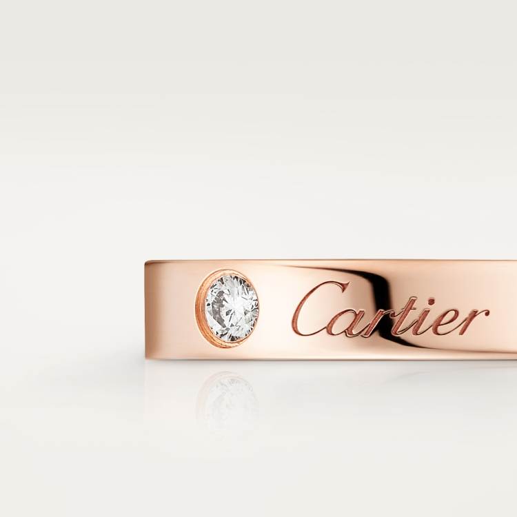 C de Cartier结婚戒指 18K玫瑰金