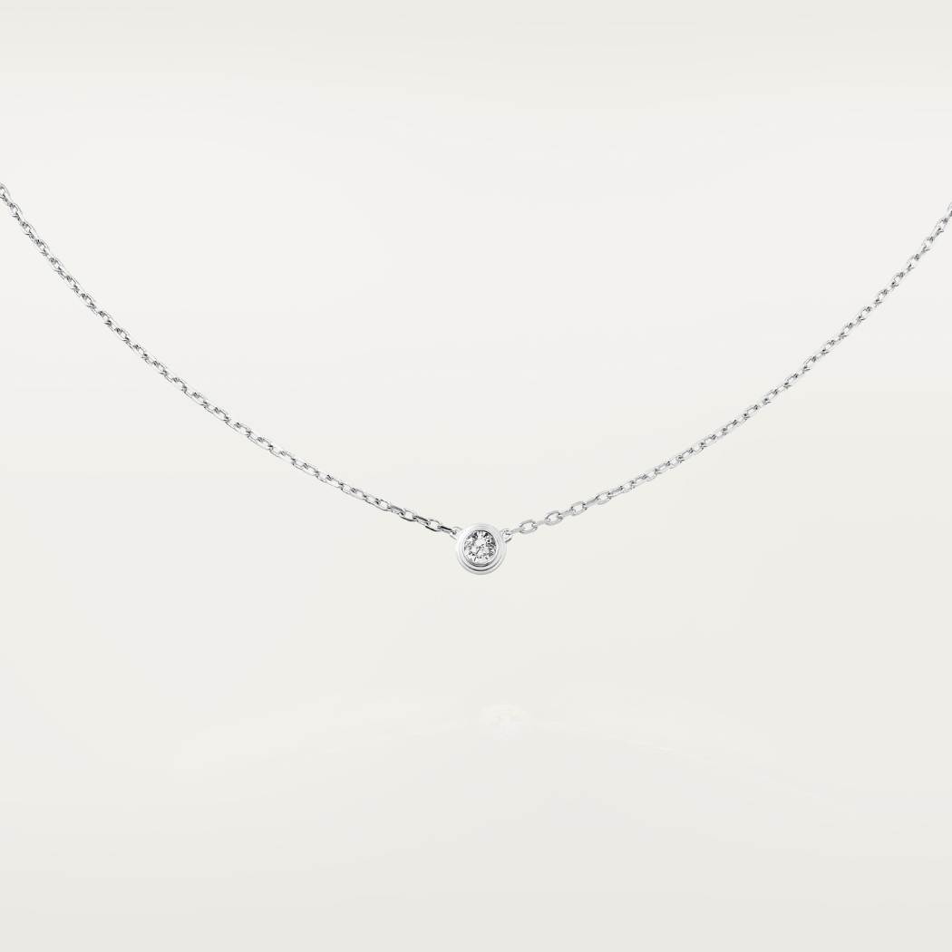 Cartier d'Amour 项链，大号款 18K白金