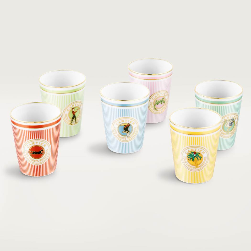 Cartier Characters陶瓷杯六件套