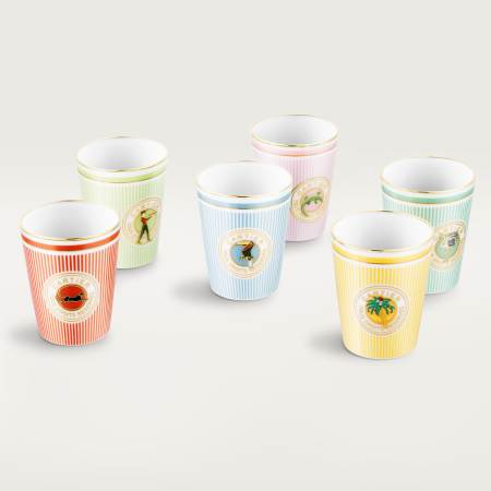 Cartier Characters陶瓷杯六件套