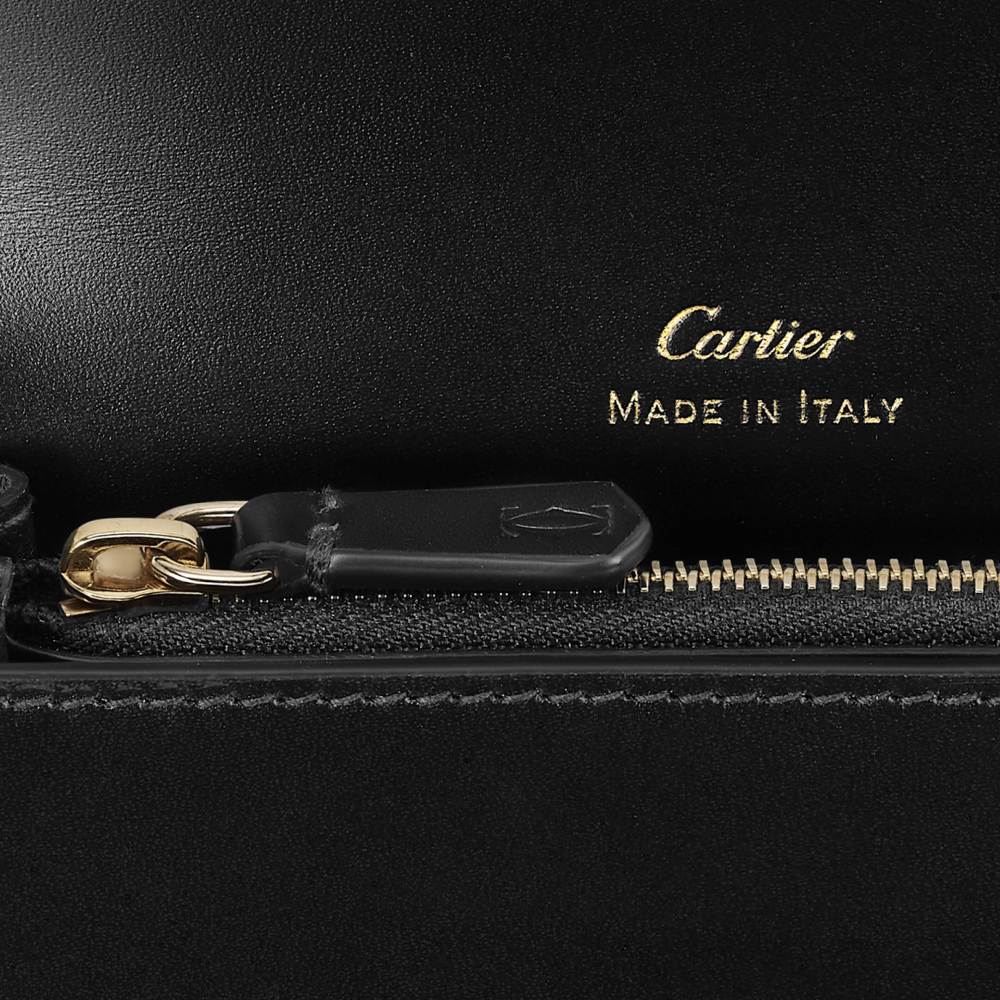 翻盖多卡片夹，C de Cartier系列 黑色 小牛皮