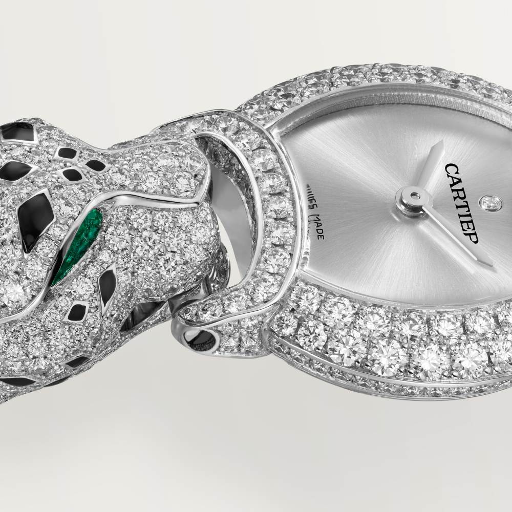 La Panthère de Cartier 腕表 标准 18K镀铑白金 石英